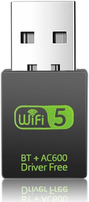Wireless USB Bluetooth Adapter RTL8821CU 600Mbps USB WiFi Adapter Receiver 2.4G/5.8G Bluetooth V4.2 Network Card Transmitter IEEE 802.11b/g/n