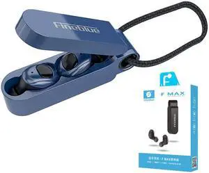 Fineblue F MAX TWS Bluetooth Earphone Wireless Headset Stereo Earbuds with Charging Box for All Bluetooth Tablet Smart Phone (Blue)