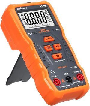 RICHMETERS RM113E NCV Digital Multimeter 6000 Counts Auto Ranging AC/DC Voltage Temperature Measuring Meter Flash Light Backlight Large Screen