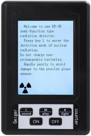 BR-9B Handheld Portable Digital Display Nuclear Radiation Detector Geiger Counter Semi-functional Type Dosimeter Marble Tester
