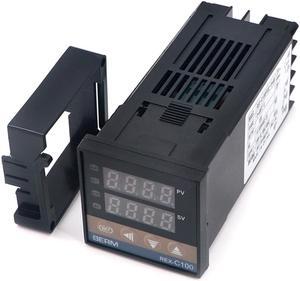 PID Digital Intelligent Temperature Controller REX-C100FK02-V*DN 0-400°C K Type Input SSR Output (100-240V CK long)