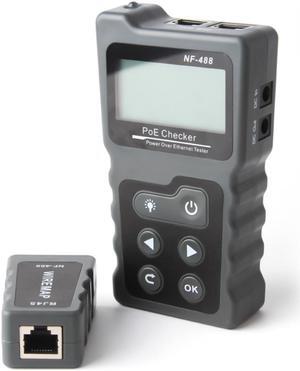 Multi-functional LCD Network Cable Tester PoE Checker Inline PoE Voltage Current Tester with Cable Tester checker the Ethernet