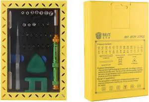 BST-8929 37 in 1 Multi-function Precision Screwdriver Set with Tweezers Magnetizer Spudger Screwdriver Bits Repair Tools Kit Set