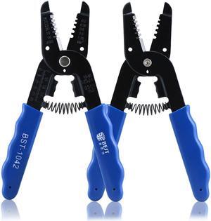 Portable Wire Stripper Pliers Crimper Cable Stripping Crimping Cutter Hand Tool with Manganese Steel for Electrical