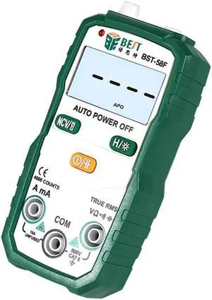 BST-58F Non-contact Digital Multimeter DC/AC Voltage Current Tester Auto Power off Digital Multimeter Tester