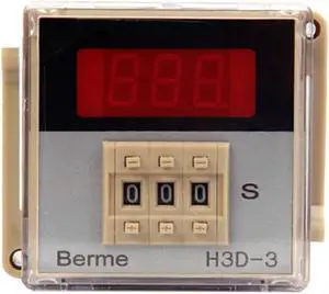 AC220V Digital Time Delay Relay Timer Time Control Switch 999 Second 8 Pin