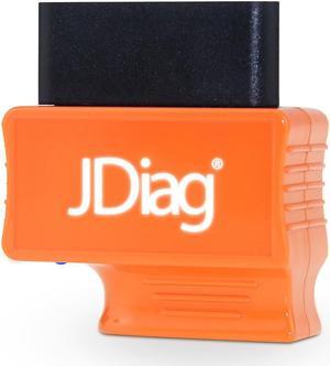 JDiag Enhanced BT FASLINK M2 OBDII Scanner Professional Vehicle Diagnostic Tool Car Engine Code Reader for IOS and Android With Voice Control Function - Orange