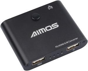 AIMOS AM-PS401 Gaming Keyboard and Mouse Converter Adapter for Game Controller Plug & Play for PS4/PS4 Pro/Slim/Xbox One/Xboxone S/X/PS3