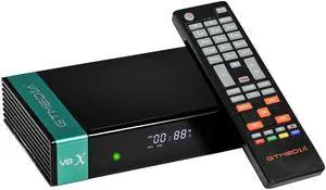 GTMEDIA V8X DVB-S/S2/S2X FTA Digital Signal Receiver Set-top Box Full HD 1080P Remote Control Built-in WiFi H.265 V8 Nova Upgrade