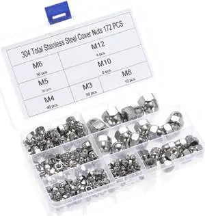 DIN1587 M-3/M-4/M5/M6/M-8/M-10/M12 304 Stainless Steel Cap Nut Set Hexagon Nuts