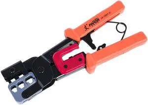 3-In-1 Crimping Tool PassThrough Cutter for RJ22/4P RJ11/6P RJ45/8P Ethernet Network LAN Cable Plier Crystal Head Cable Cutter Peeling Shear