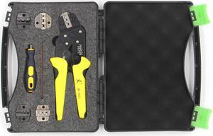PARON JX-DS5 Crimping Tool Wire Crimper Cutting Pliers Multi-tool Cable Cutter with 4*Spare Dies