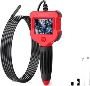 Industrial Endoscope 2.4 Inch Screen Inspection Camera 5.5mm HD Handheld Endoscope Waterproof Borescope - 3M