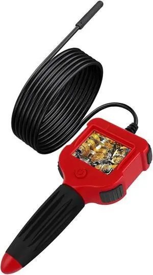 Industrial Endoscope 2.4 Inch Screen Inspection Camera 5.5mm HD Handheld Endoscope Waterproof Borescope - 1M