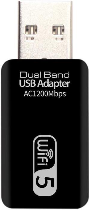 Dual Band Wireless USB Adapter 2.4G 5G WiFi Network Card AC1200Mbps USB3.0 Host Interface