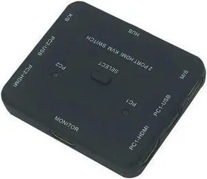 USB HDMI KVM Switcher 2-port 4K HDMI USB Mouse&Keyboard Monitor Selector Sharing HDMI Switch KVM With Usb