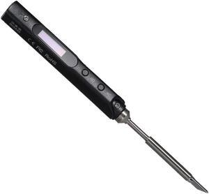 SQ-001 Digital Soldering Iron OLED Mini Electric 65W Soldering Iron Adjustable Temperature Welding Tool - Black