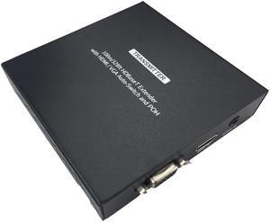 HDMI Extender Kit 100M 2-in-1 HDMI VGA to HDMI Extender Scaler with Audio POH HDCP