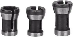 3pcs 6mm 6.35mm 8mm Collet Chuck Adapter Woodworking Milling Trimming Cutter Chuck Engraving Head HSS Conversion Chuck