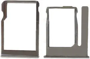 SIM Card and SD Card Tray Holder Replacement for HTC One M8 Mini - Grey