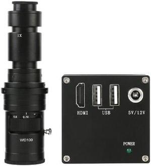 2020 NEW 2K HDMI Measurement Video Microscope Camera U Disk Storage Video Recorder 500X C-Mount Lens For Phone PCB Soldering