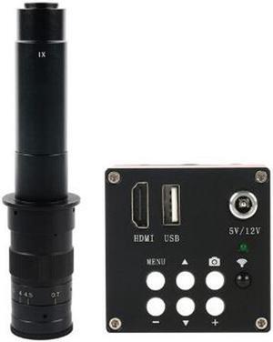 16MP 1080P HDMI Industrial Electronic Digital Video Microscope & 300X C-Mount Lens Support U disk Storage Video