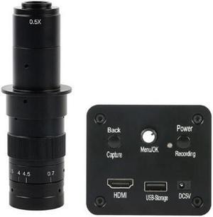 1080P HD HDMI Industrial Electronic Digital Video Microscope Camera & 180X C-Mount Lens