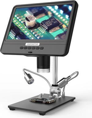 Andonstar AD208S 8.5 Inch LCD Display Screen 5X-1200X Digital Microscope 1280 * 800 Adjustable 1080P Scope Soldering Tool with Two Fill Lights