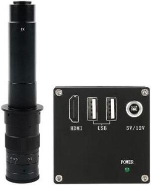 HD 2K HDMI Measurement Video Microscope Camera U Disk Storage Video Recorder 300X C-Mount Lens For Phone PCB Soldering