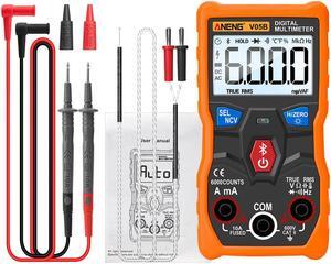 ANENG V05B Digital Bluetooth Multimeter 6000 Counts Professional Analog Multimeter AC/DC Currents Voltage Mini Testers True RMS Multimetro - Orange