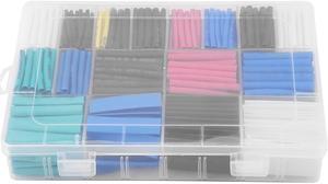 670pcs Mixed-colored Heat Shrink Tubes Tubing Wrap Cable Sleeve Shrinkable Tube Electric Tools