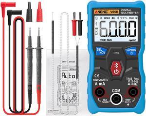 ANENG V05B Digital Bluetooth Multimeter 6000 Counts Professional Analog Multimeter AC/DC Currents Voltage Mini Testers True RMS Multimetro - Blue