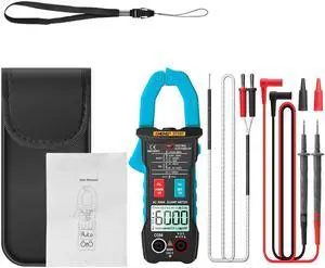 ANENG ST207 Digital Bluetooth Multimeter Clamp Meter 6000 Count True RMS DC/AC Voltage Tester AC Current Hz Capacitance Ohm - Blue