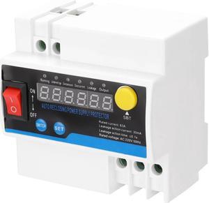 Household 63A Single-Phase Automatic Reclosing Leakage Protector Electric Source Protecting Device
