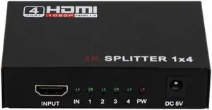 HDMI Splitter HDCP 4K 1x4 1 To 4 Power Amplifier 1080P 3D 1x4 AudioSsplitter HDMI Converter 1x4 HDMI Adapter