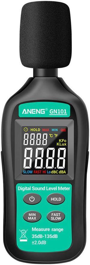 ANENG GN101 Digital Noise Meter Measurement 35-135 db Intelligent Sound Level Meter Decibel Monitor Logger Diagnostic-Tool