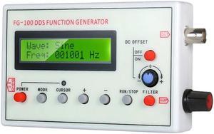1HZ-500KHZ FG-100 DDS Functional Signal Generator Sine Triangle Square Sawtooth ECG Noise Output Frequency Meter Signal Source Module Frequency Counter