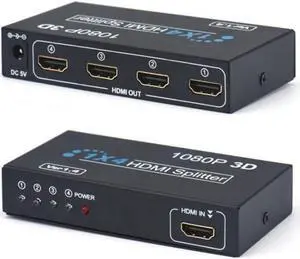 HDMI Splitter 1x4 Ultra Splitter Hdmi 1080p 1 Inout 4 Output HDMI Switcher EP Chip Support 1080p