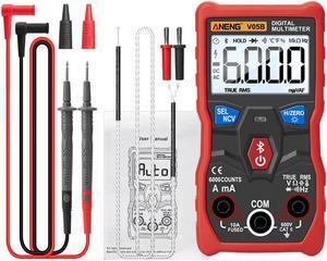 ANENG V05B Digital Bluetooth Multimeter 6000 Counts Professional Analog Multimeter AC/DC Currents Voltage Mini Testers True RMS Multimetro - Red
