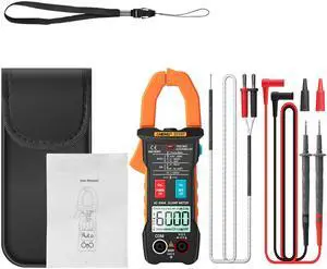 ANENG ST207 Digital Bluetooth Multimeter Clamp Meter 6000 Count True RMS DC/AC Voltage Tester AC Current Hz Capacitance Ohm - Orange