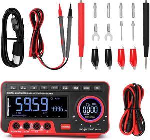 RICHMETERS RM123 Multifunctional Digital Display Multimeter 19999 High Accuracy Counts Automatic Range BT Audio Multimeter AC/DC Voltage Current Resistance Capacitance Frequency Meter True RMS Value w