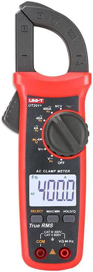 UNI-T UT201 Plus Digital Clamp Meter Multimete 400-600A auto Range True RMS High Precision