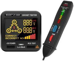 BSIDE ZT-E8 With AVD07 Kit Smart Voltage Detector Pen Auto/Manual Mode Adjustable Sensitivity Dual Range Non-contact AC Volt Tester Live Wire
