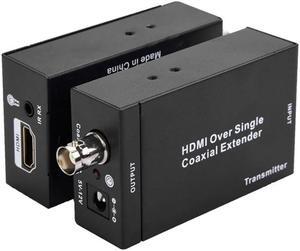 HDMI Over Single Coax Extender 75ohm RG-6U 1080P Coax Cable Transmitter Sender Receiver