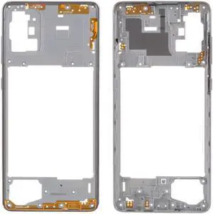 New Middle Plate Frame Repair Part (Plastic) For Samsung Galaxy A71 SM-A715 A715 (Silver)