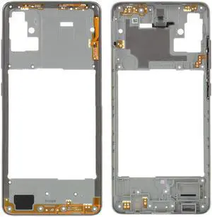 New Middle Plate Frame Repair Part (Plastic) For Samsung Galaxy A51 SM-A515 A515 (Silver)