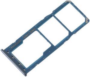 Dual SIM Tray Micro SD Card Tray Holder Slot Replacement For Samsung Galaxy A50 A505 / A30 A305 (Blue)