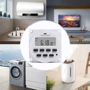 BIG LCD 1.6 Inch Digital 6VDC 7 Days Programmable Timer Switch With UL Listed Relay Inside And Countdown Time Function