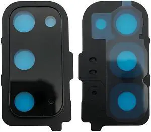 10pcs/lot For Samsung S20 Camera Glass Lens With Frame Holder (Black) 10pcs/lot For Samsung S20 Camera Glass Lens With Frame Holder (Black)