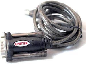 Unitek Y-105 USB 2.0 Male to RS232 DB9 Serial Cable Adapter Line Black 1.5M